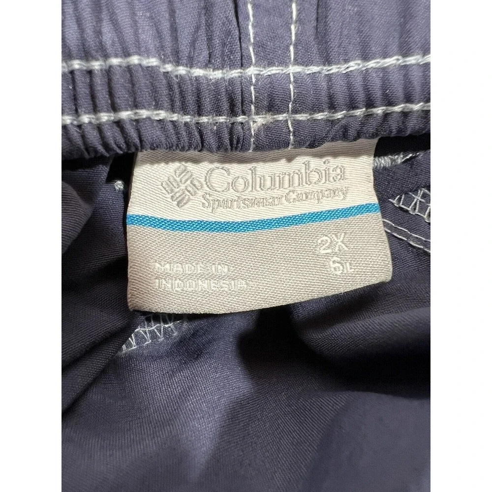 Columbia Cargo Shorts Mens 2XL Blue Hiking Gorpcore Outdoor Utility Trail